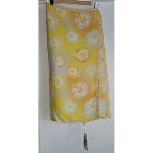 Urban Outfitters Scarf Yellow White Orange Blue Polyester New with Tags